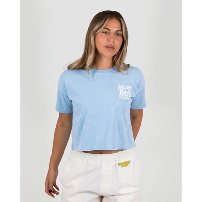 HOMEBOY tričko Girls Crop Tee New School Blue BLUE