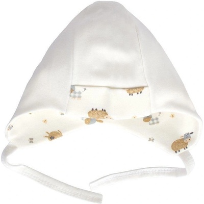 Sevibaby Шапка с връзки Цвят КРЕМ (78)