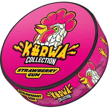KURWA collection strawberry gum 18mg 18 vrecúšok
