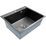 Böhm Кухненска мивка BOHM Home BH6050B, антрацит, 600 × 500 × 220 мм (18434) Мивка за вграждане