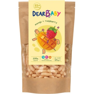 Dear Baby Přírodní křupky Mango a Malina 25 g