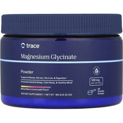 Trace Minerals Magnesium Glycinate, горски плодове, 180 g, Trace Minerals (9326)