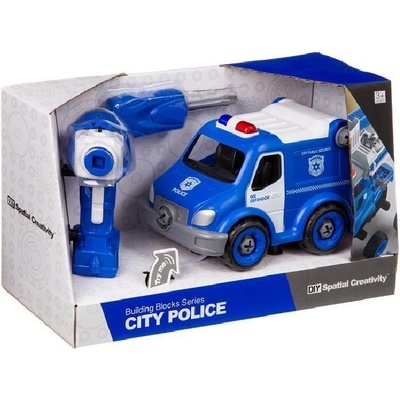 RAYA TOYS Детски комплект Raya Toys - Полицейски бус City Policе, сглобяем (507119044)