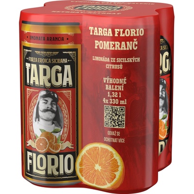 Targa Florio pomeranč plech 24 x 330 ml