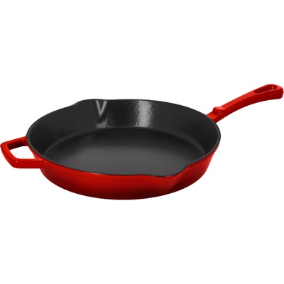 SILVERCREST Litinová pánev Premium, Ø 30 cm (červená)