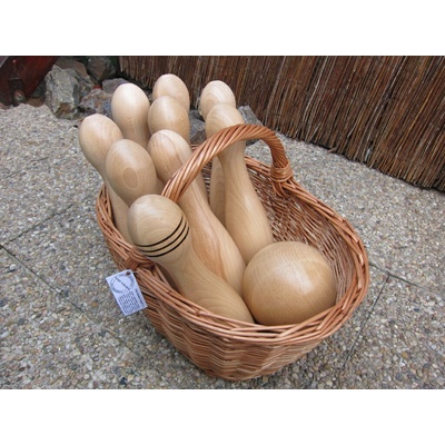 Zahradné kolky - drevené (výška 30 cm)
