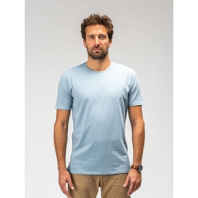 TallGuys pánské rozstřižené tričko óčko Blue shadow