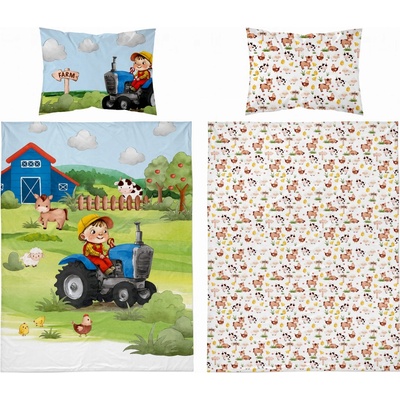 Detexpol obliečky Farma modrá 100 cm x 13540 x 60 cm