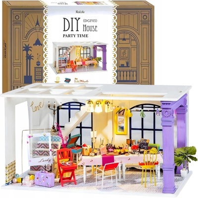 ROBOTIME Rolife DYI House: Kavárna Flowery Sweets & Teas s LED osvětlením