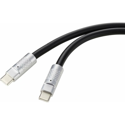 Renkforce RF-6056870 USB-C USB 2.0 USB-C ® zástrčka USB-C ® zástrčka 0,5m černý