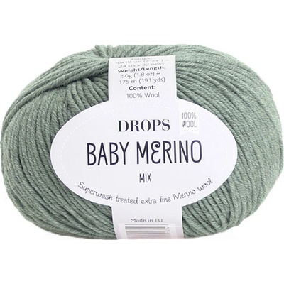 Příze DROPS Baby merino mix 50 - zelená šalvěj