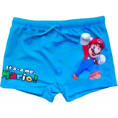 Fashion-UK Chlapecké plavky Super Mario modrá