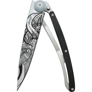 DEEJO 1cb028 tattoo / Ултралеко джобно ножче с дръжка от абаносово дърво (1cb028)