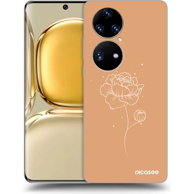 Púzdro Picasee silikónové Huawei P50 - Peonies čiré