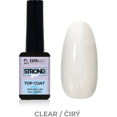 Expa nails Uv Led gel top coat strong bezvýpotkový 11 ml