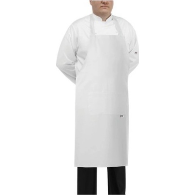 Egochef zástera ku krku BIG BOY biela