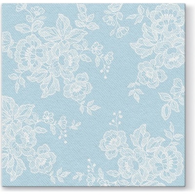 PAW Airlaid AAN005005 Soft Lace Light Blue servítka 40x40cm