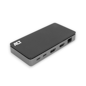 ACT ACT AC7091 докинг станция Жичен USB 3.2 Gen 1 (3.1 Gen 1) Type-C Сив (AC7091)