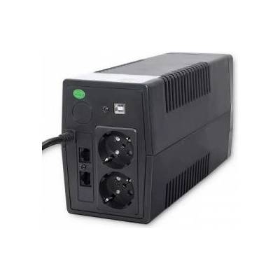 Qoltec Monolith UPS Adapter | 650VA | 360W | LCD | USB | RJ45