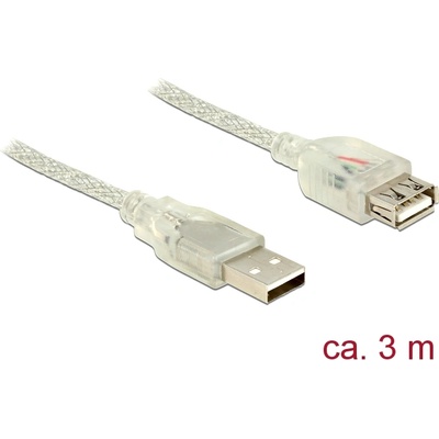 Delock USB 2.0 разширителен кабел с щепсел за конектор тип А USB 2.0 с гнездо за конектор тип А, 3