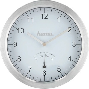 Hama Aluminium, 186414 Стенен Часовник за Баня