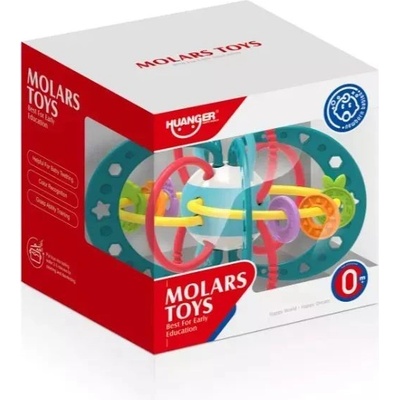 Huanger Дрънкалка за развитие на умения, цветна (he0104)