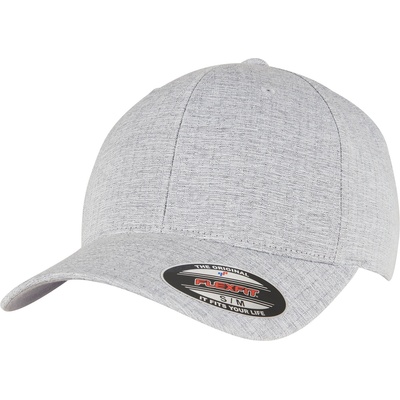 Urban Classics Шапка с козирка FLEXFIT HEATHERLIGHT CAP melange silver S/MUB-6350-02711 - Черен, размер S/M