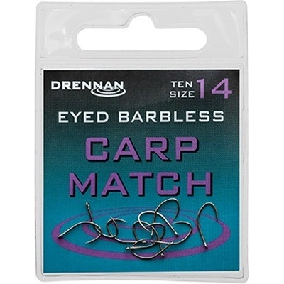 Drennan Eyed Carp Match Barbless vel.8 10 ks