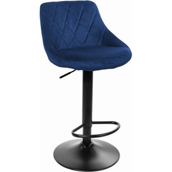 Trendie Oklahoma samet modrá / černá