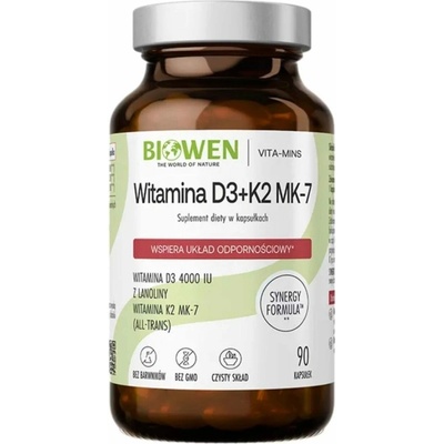 Biowen Vitamín D3 K2mK7 90 kapsúl