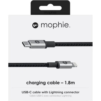 mophie USB-C Кабел за iPhone, Mophie (Lightning) 1m, Черен (409903289)