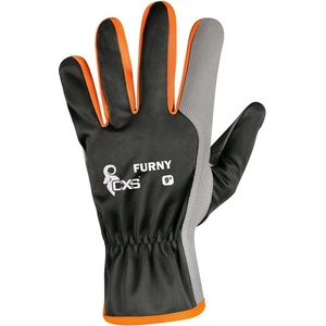 CXS Cxs furny / Комбинирани ръкавици - черно/оранжево 10 (322002980310)