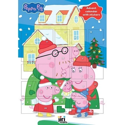 Jiri Models Prasiatko Peppa - Adventný kalendár s nálepkami
