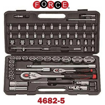 FORCE Гедоре 68 части, 1/2", 1/4", 4-32 мм, force 4682-5 (4682-5)