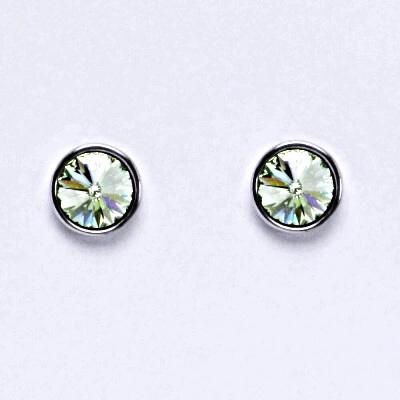 Čištín na šroubek se Swarovski krystalem chryzolite NŠ 1336