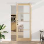 vidaXL Преплъзваща се врата ORKDAL Естествен 93 x 232 см (3331899)