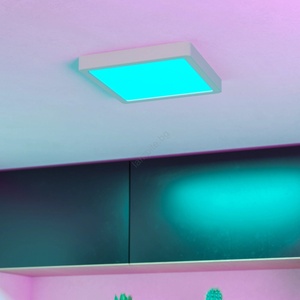 EGLO 901378 -LED RGBW димируемо таванно осветително тяло за баня FUEVA-Z LED/10, 5W/230V 22x22cm IP44 бяло (EG901378)