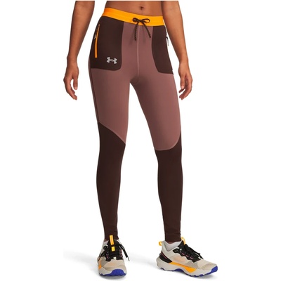Under Armour Дамски клин за бягане Under armour Women's Trail Run Tight Running tights - Kona Brown / Squad Orange (127-1136-0113)