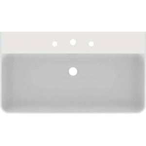 Ideal Standard Conca Ceram - Умивалник за монтаж върху плот 80x45 см, с преливник, 3 отвора за смесител, бял T382701 (T382701)