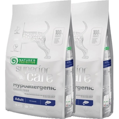Natures Protection Superior care dog GF Adult Hypoallergenic salmon All Breed 2 x 10 kg