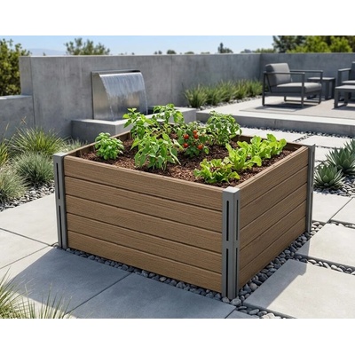 Prosperplast Vyvýšený záhon BASE PLANT IBPS166 75,6 x 61,8 x 46cm naturo ECO