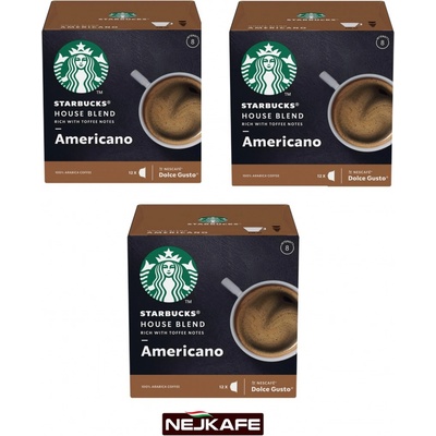 STARBUCKS NESCAFE DOLCE GUSTO AMERICANO 3 x 12 kapsúl