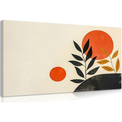 Obraz japandi listy - 120x80