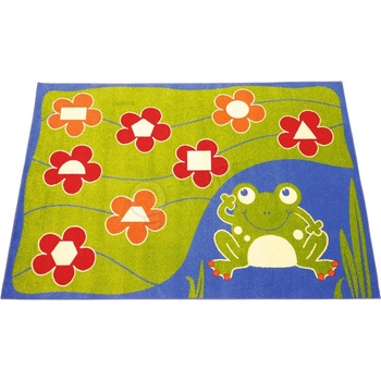 Полша Килим жаба с геометрични фигури