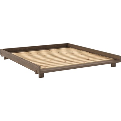 Karup Design Кафяво двойно легло 180x200 cm от масивен бор с включена подматрачна рамка Social - Karup Design (434106180200)