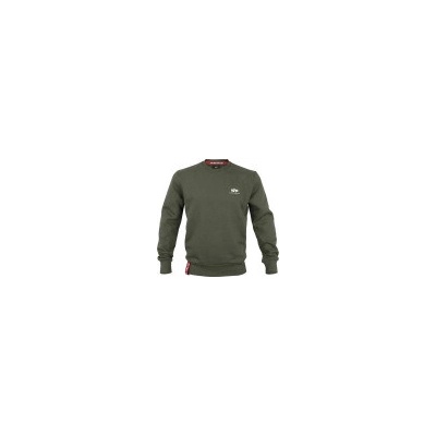 Alpha Industries mikina Basic Small Logo tmavě zelená