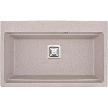 Inter Ceramic Кухненска мивка icgs 8213 sand, гранит, едно корито, със сифон, 48х21х78см (8213 sand)