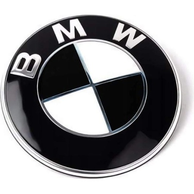BMW znak - emblem 78mm černý | Zboží Auto
