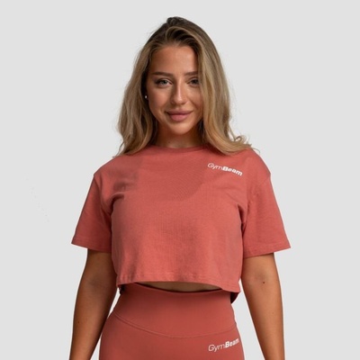 GymBeam Dámské tričko Cropped Limitless Cinnamon cinnamon