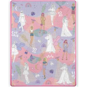 RicoKids Премиум миеща се подложка за игра с флумастери 120x92cm - Мода (734401)